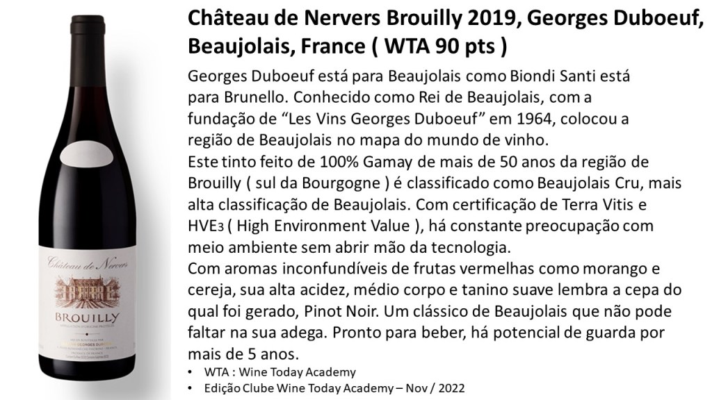 Chateau de Nervers Brouilly 2019, Georges&nbsp;Duboeuf